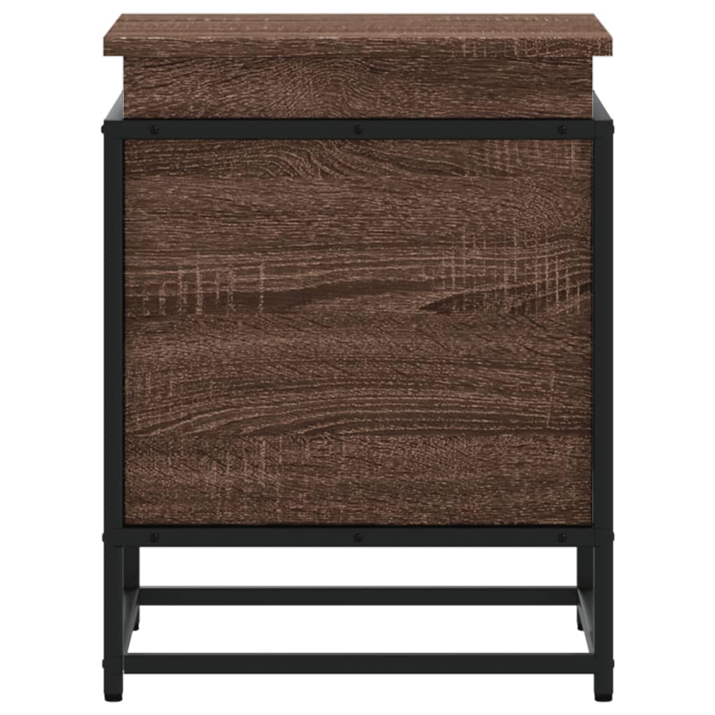 vidaXL Aufbewahrungsbox mit Deckel Eichen-Optik 40x40x51,5 cm
