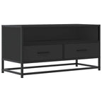 vidaXL TV-Schrank Schwarz 80x34,5x40 cm Holzwerkstoff und Metall