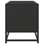 vidaXL TV-Schrank Schwarz 80x34,5x40 cm Holzwerkstoff und Metall