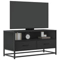 vidaXL TV-Schrank Schwarz 80x34,5x40 cm Holzwerkstoff und Metall