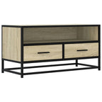 vidaXL TV-Schrank Sonoma-Eiche 80x34,5x40 cm Holzwerkstoff und Metall