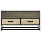 vidaXL TV-Schrank Sonoma-Eiche 80x34,5x40 cm Holzwerkstoff und Metall