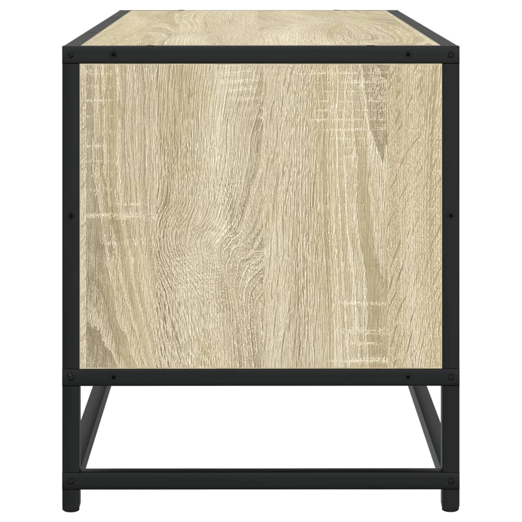 vidaXL TV-Schrank Sonoma-Eiche 80x34,5x40 cm Holzwerkstoff und Metall