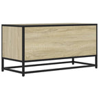 vidaXL TV-Schrank Sonoma-Eiche 80x34,5x40 cm Holzwerkstoff und Metall