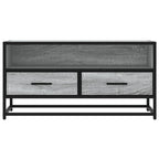 vidaXL TV-Schrank Grau Sonoma 80x34,5x40 cm Holzwerkstoff und Metall