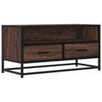 vidaXL TV-Schrank Eichen-Optik 80x34,5x40 cm Holzwerkstoff und Metall