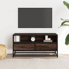 vidaXL TV-Schrank Eichen-Optik 80x34,5x40 cm Holzwerkstoff und Metall