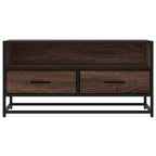 vidaXL TV-Schrank Eichen-Optik 80x34,5x40 cm Holzwerkstoff und Metall