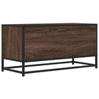 vidaXL TV-Schrank Eichen-Optik 80x34,5x40 cm Holzwerkstoff und Metall