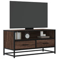 vidaXL TV-Schrank Eichen-Optik 80x34,5x40 cm Holzwerkstoff und Metall