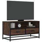 vidaXL TV-Schrank Eichen-Optik 80x34,5x40 cm Holzwerkstoff und Metall