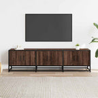 vidaXL TV-Schrank Braun Eichen-Optik 150x35x41 cm Holzwerkstoff Metall
