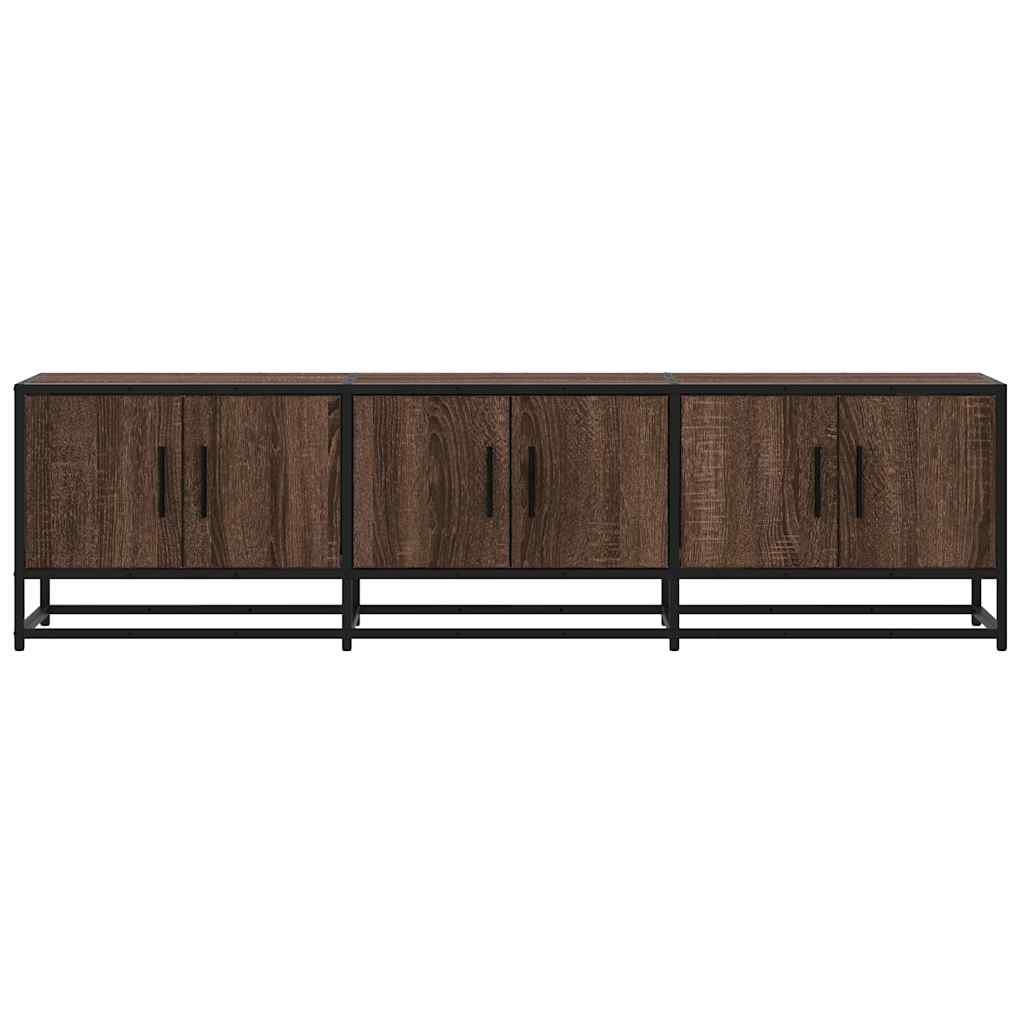 vidaXL TV-Schrank Braun Eichen-Optik 150x35x41 cm Holzwerkstoff Metall