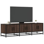 vidaXL TV-Schrank Braun Eichen-Optik 150x35x41 cm Holzwerkstoff Metall