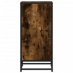 vidaXL Sideboard Räuchereiche 35,5x35x76 cm Holzwerkstoff und Metall