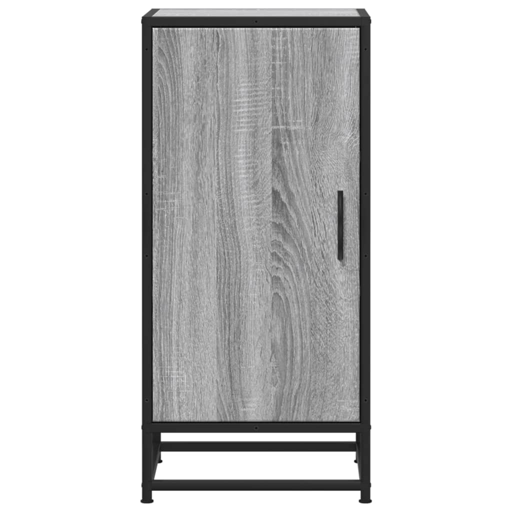 vidaXL Sideboard Grau Sonoma 35,5x35x76 cm Holzwerkstoff und Metall