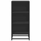 vidaXL Sideboard Schwarz 35,5x35x76 cm Holzwerkstoff und Metall