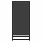 vidaXL Sideboard Schwarz 35,5x35x76 cm Holzwerkstoff und Metall