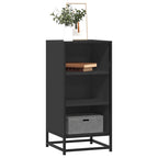 vidaXL Sideboard Schwarz 35,5x35x76 cm Holzwerkstoff und Metall