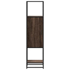 vidaXL Highboard Braun Eichen-Optik 35,5x35x139cm Holzwerkstoff Metall