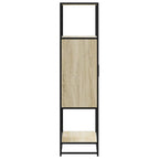 vidaXL Highboard Sonoma-Eiche 68x35x139 cm Holzwerkstoff und Metall