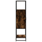 vidaXL Highboard Räuchereiche 68x35x139 cm Holzwerkstoff und Metall