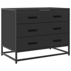 vidaXL Schubladenschrank Schwarz 70x41x56 cm Holzwerkstoff