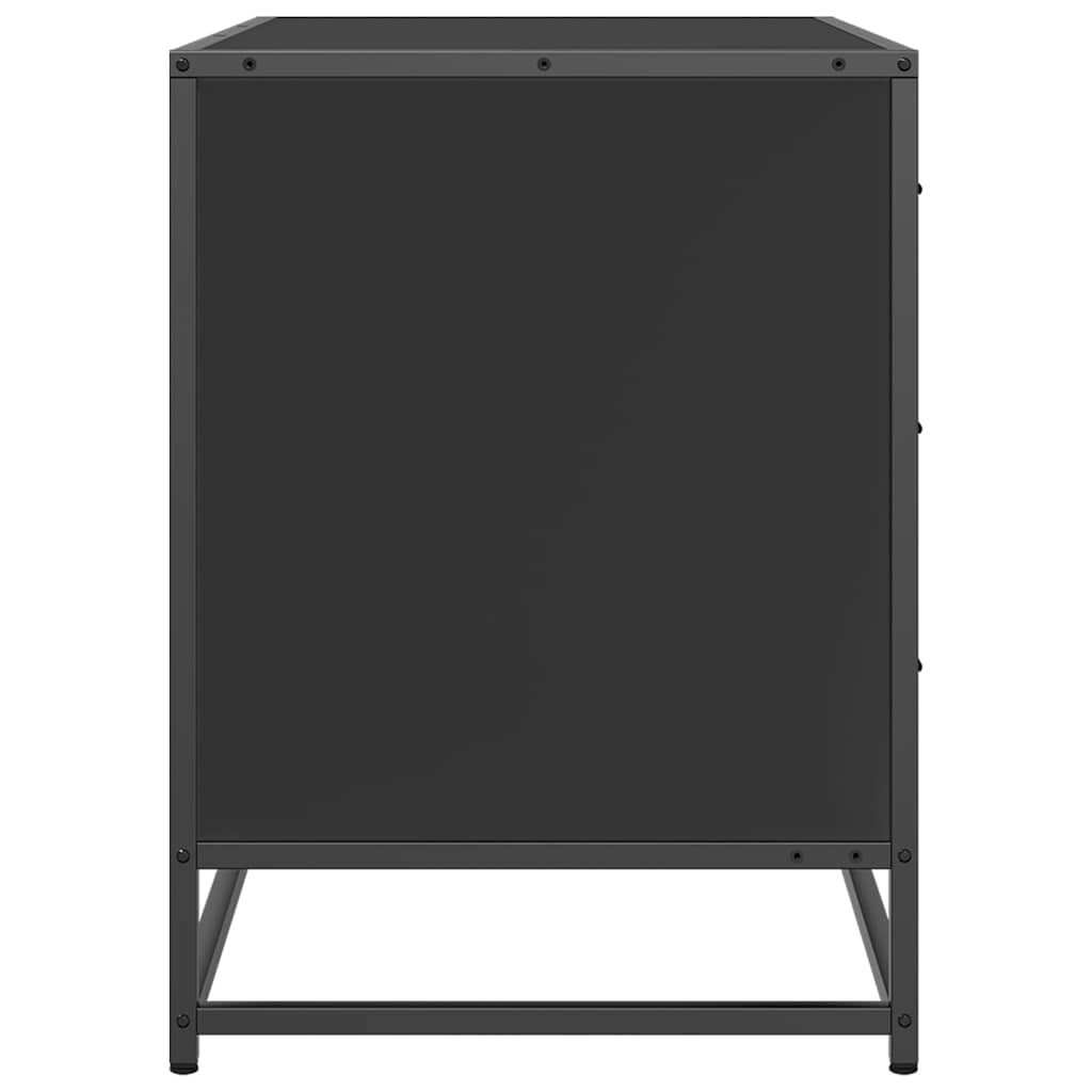 vidaXL Schubladenschrank Schwarz 70x41x56 cm Holzwerkstoff