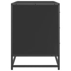 vidaXL Schubladenschrank Schwarz 70x41x56 cm Holzwerkstoff