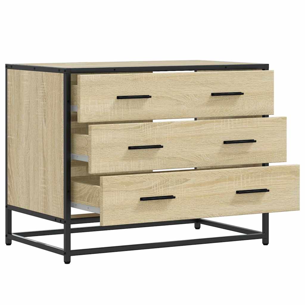 vidaXL Schubladenschrank Sonoma-Eiche 70x41x56 cm Holzwerkstoff