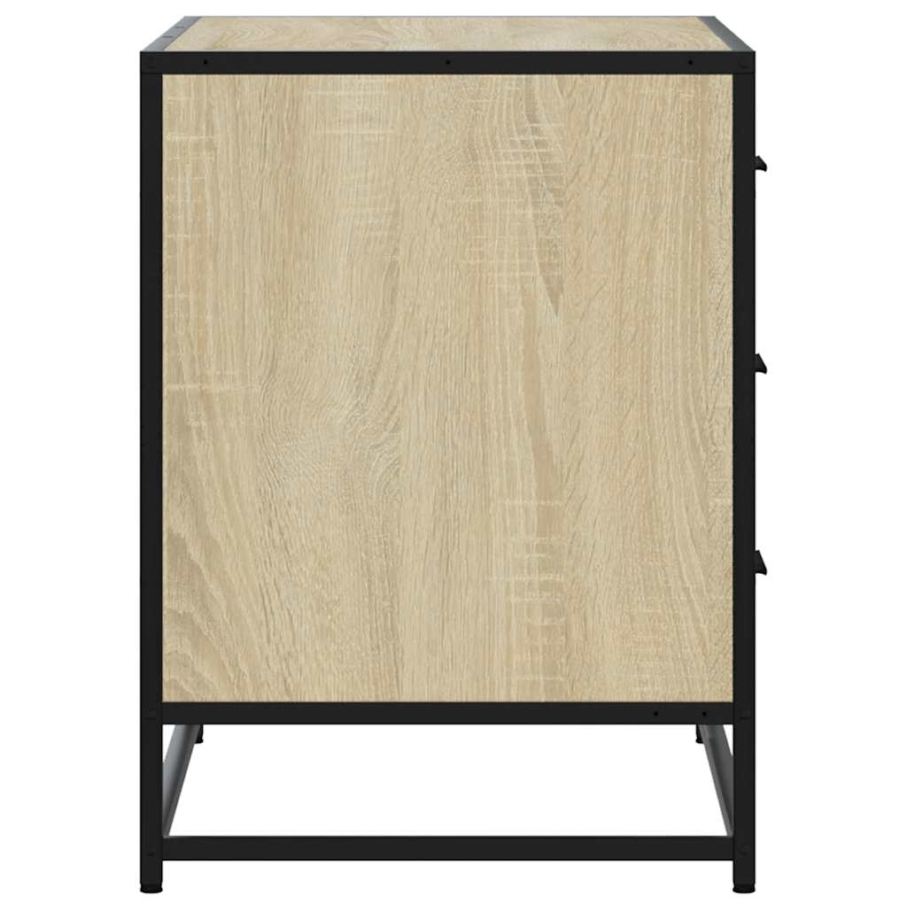 vidaXL Schubladenschrank Sonoma-Eiche 70x41x56 cm Holzwerkstoff