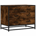 vidaXL Schubladenschrank Räuchereiche 70x41x56 cm Holzwerkstoff