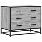vidaXL Schubladenschrank Grau Sonoma 70x41x56 cm Holzwerkstoff