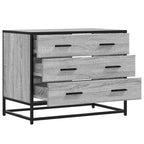 vidaXL Schubladenschrank Grau Sonoma 70x41x56 cm Holzwerkstoff