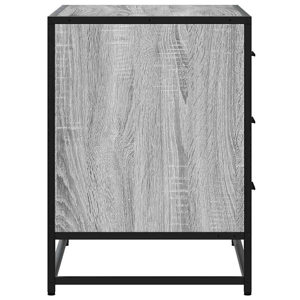 vidaXL Schubladenschrank Grau Sonoma 70x41x56 cm Holzwerkstoff
