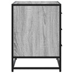 vidaXL Schubladenschrank Grau Sonoma 70x41x56 cm Holzwerkstoff