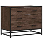 vidaXL Schubladenschrank Braun Eichen-Optik 70x41x56 cm Holzwerkstoff