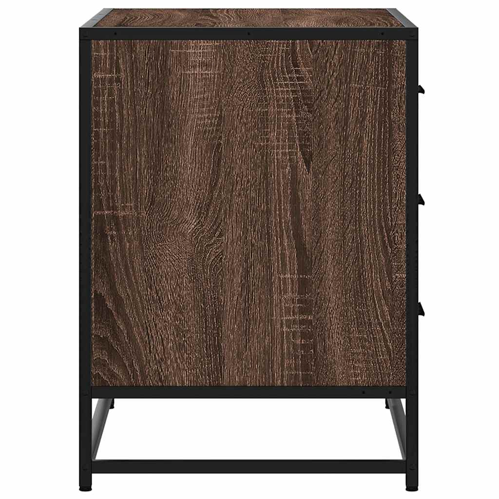 vidaXL Schubladenschrank Braun Eichen-Optik 70x41x56 cm Holzwerkstoff