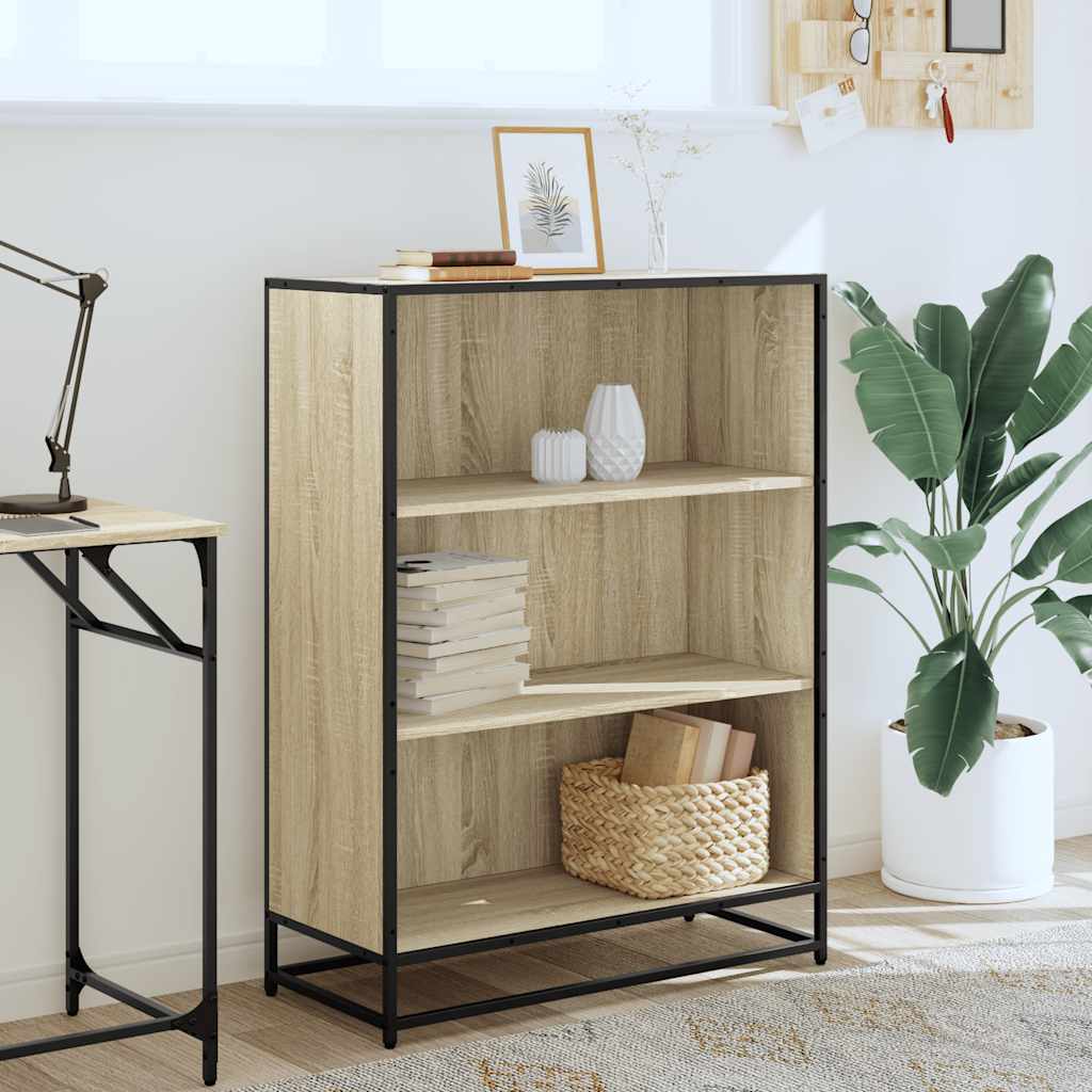 vidaXL Bücherschrank Sonoma-Eiche 80,5x35x107,5 cm Holzwerkstoff