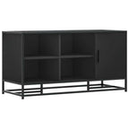 vidaXL Schuhbank Schwarz 100x40x53,5 cm Holzwerkstoff und Metall