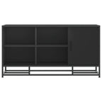 vidaXL Schuhbank Schwarz 100x40x53,5 cm Holzwerkstoff und Metall
