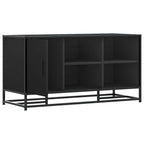 vidaXL Schuhbank Schwarz 100x40x53,5 cm Holzwerkstoff und Metall