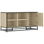 vidaXL Schuhbank Sonoma-Eiche 100x40x53,5 cm Holzwerkstoff und Metall