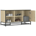 vidaXL Schuhbank Sonoma-Eiche 100x40x53,5 cm Holzwerkstoff und Metall