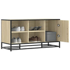 vidaXL Schuhbank Sonoma-Eiche 100x40x53,5 cm Holzwerkstoff und Metall