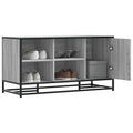 vidaXL Schuhbank Grau Sonoma 100x40x53,5 cm Holzwerkstoff und Metall