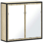 vidaXL Badezimmer-Spiegelschrank Sonoma-Eiche 65 x 20 x 60 cm Holzwerkstoff