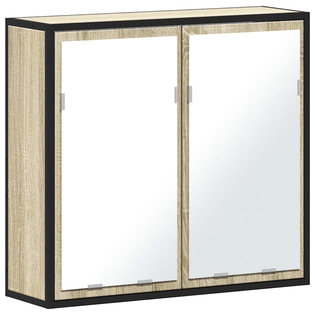 vidaXL Badezimmer-Spiegelschrank Sonoma-Eiche 65 x 20 x 60 cm Holzwerkstoff