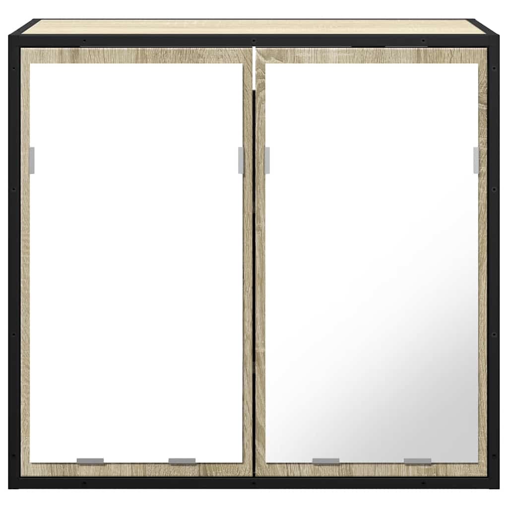 vidaXL Badezimmer-Spiegelschrank Sonoma-Eiche 65 x 20 x 60 cm Holzwerkstoff