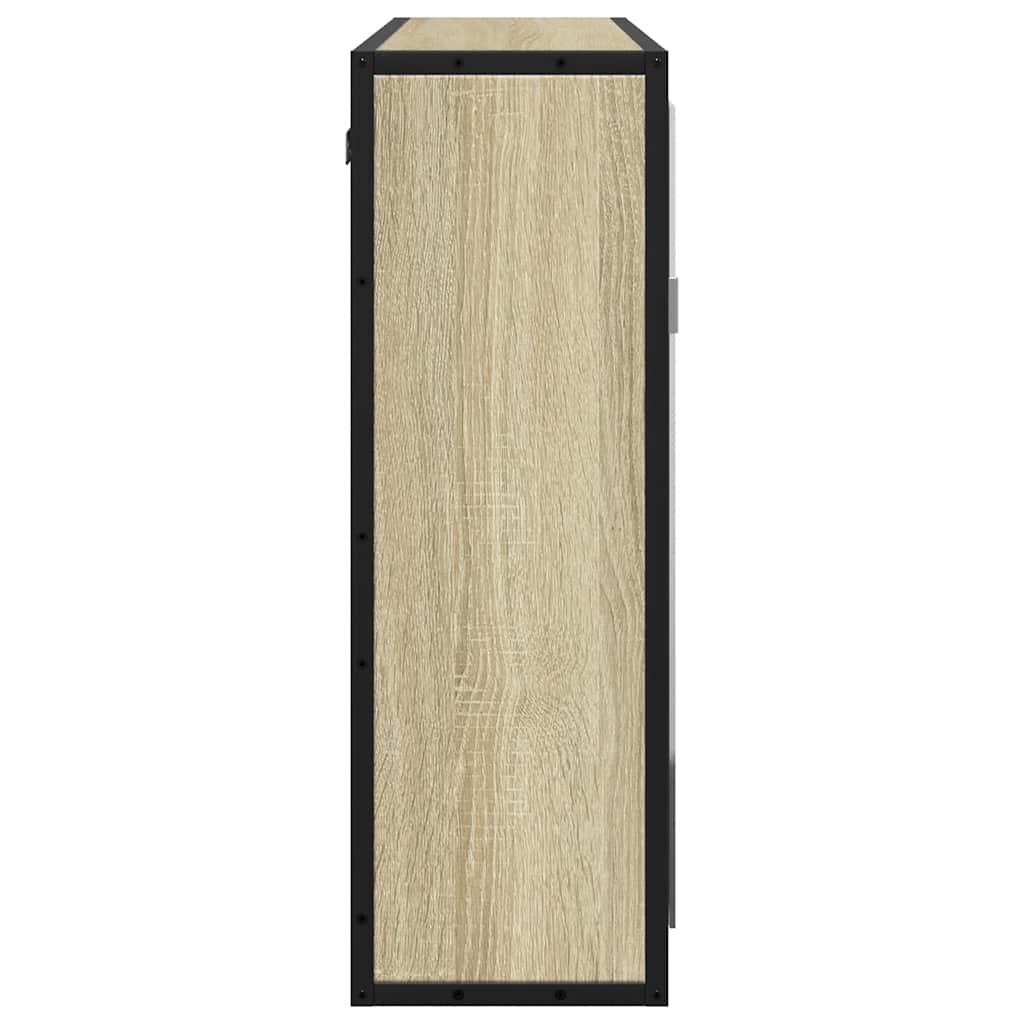 vidaXL Badezimmer-Spiegelschrank Sonoma-Eiche 65 x 20 x 60 cm Holzwerkstoff
